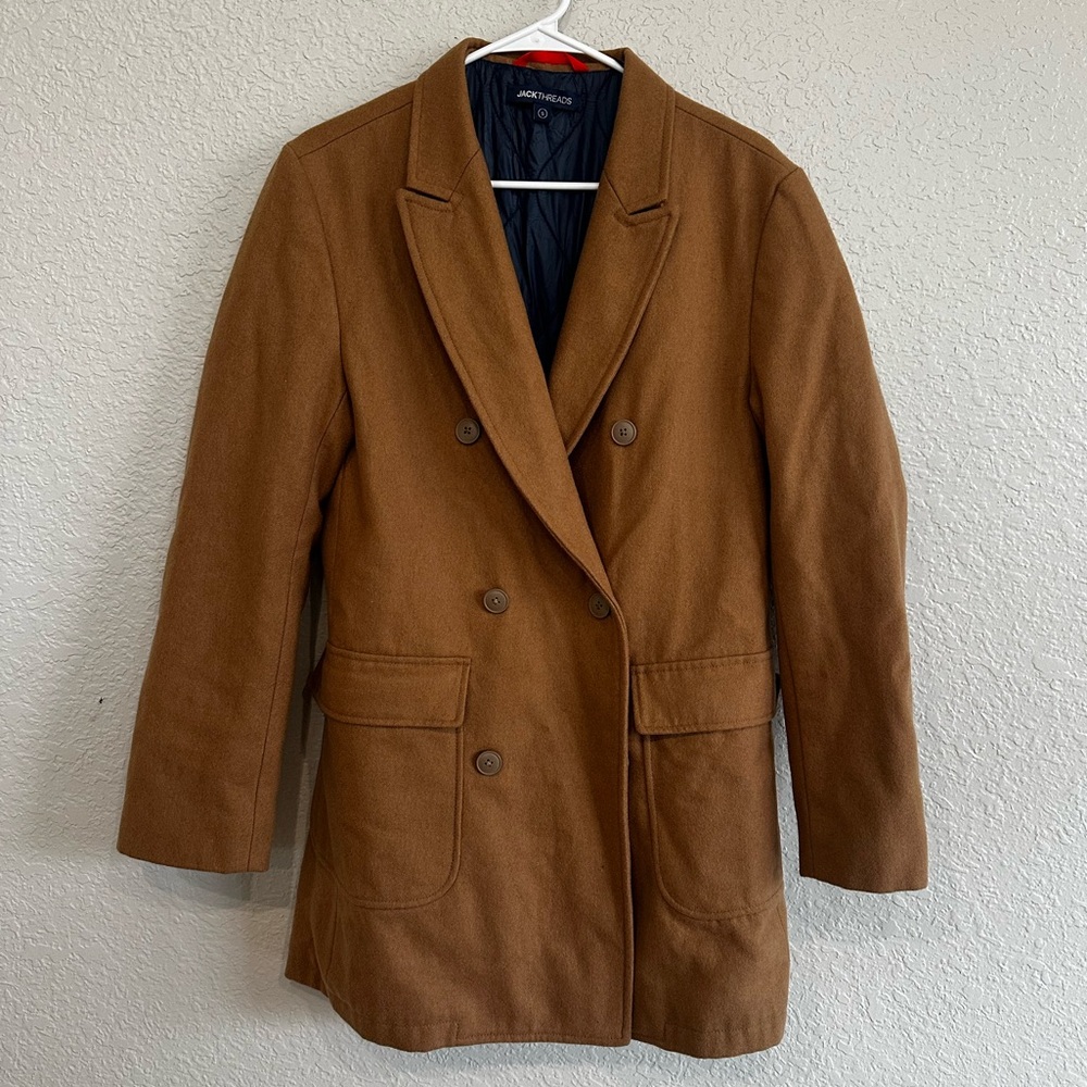 Jack Threads men’s wool pea coat, great condition. No missing buttons.